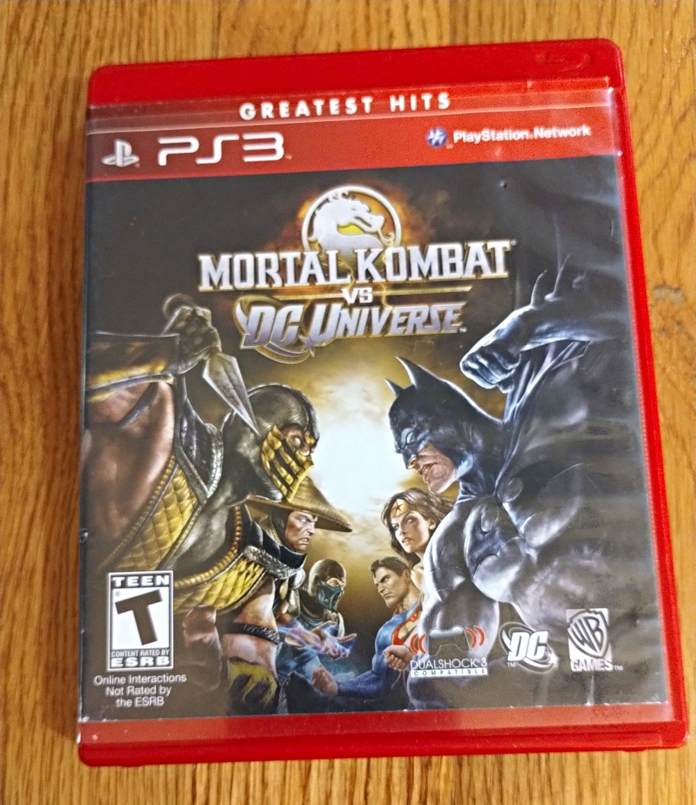 Mortal Kombat vs. DC Universe (PS3) Greatest Hits Fighting - No Manual
